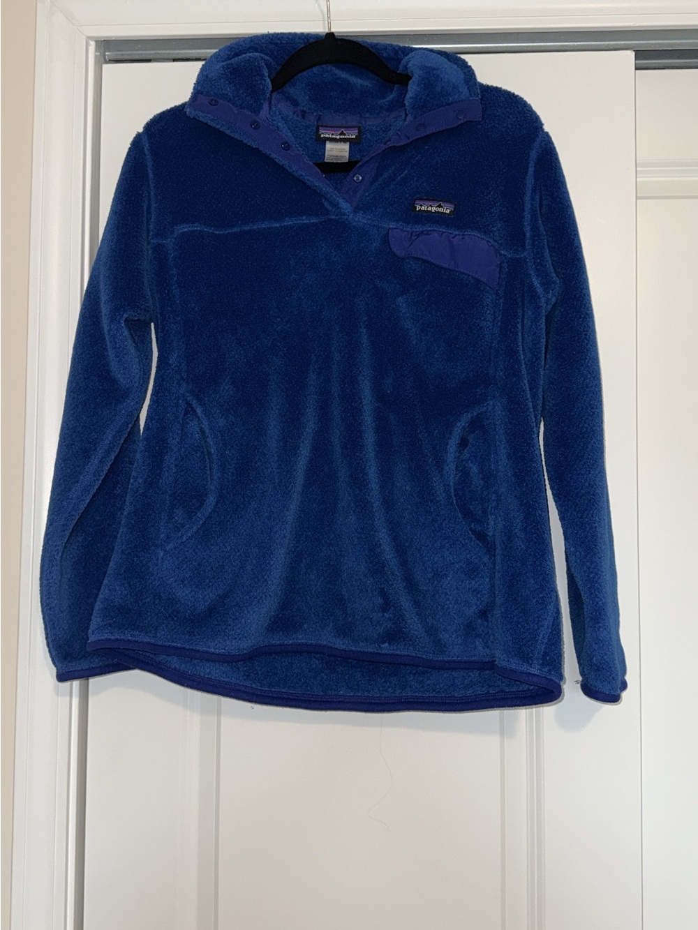 Patagonia Royal Blue Snap-T Plush Fleece Pullover